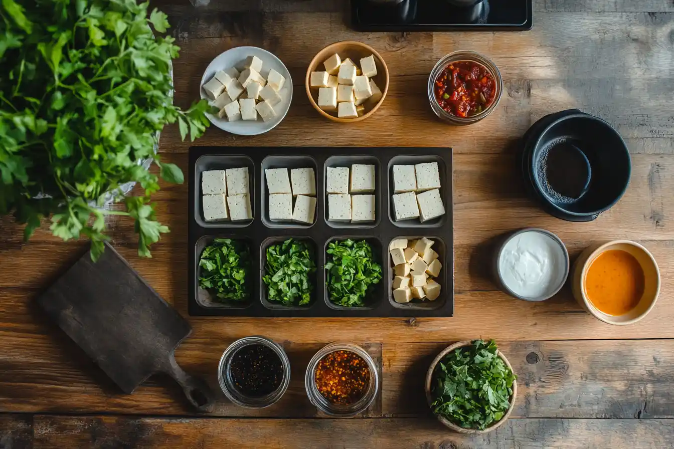 Various ways of cooking tofu.