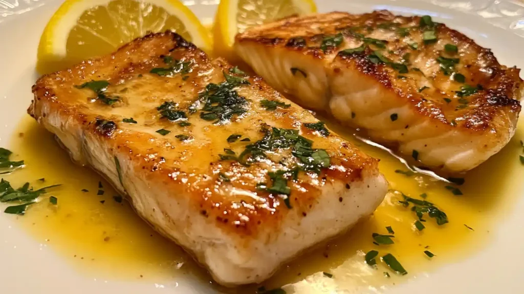 Cooked wahoo fish recipes plated nicely