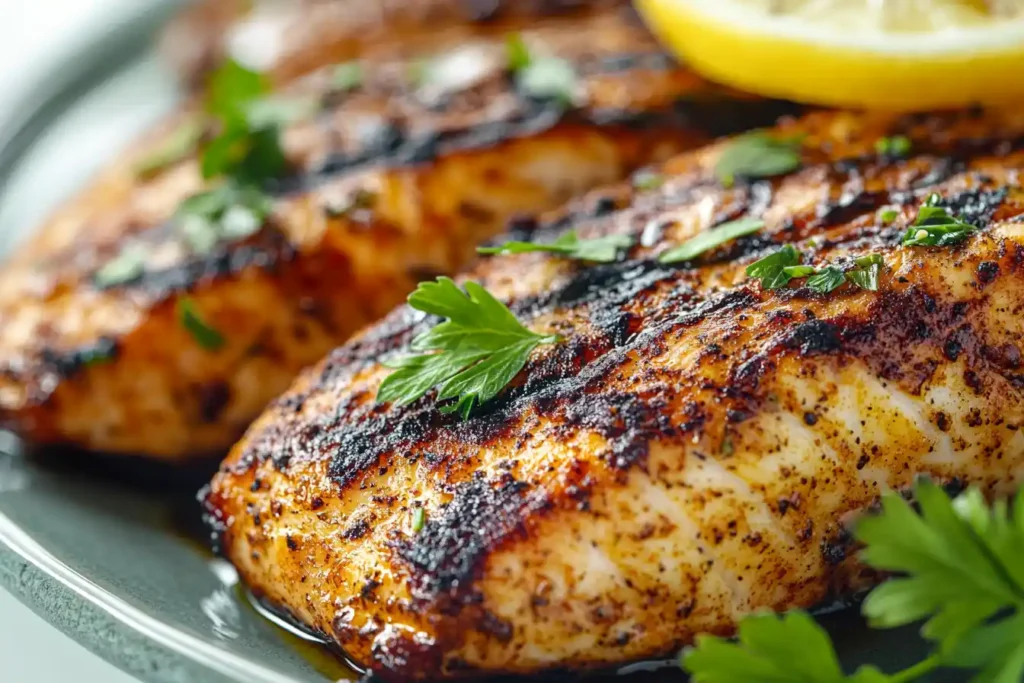 Grilled wahoo fish, a naturally delicious choice