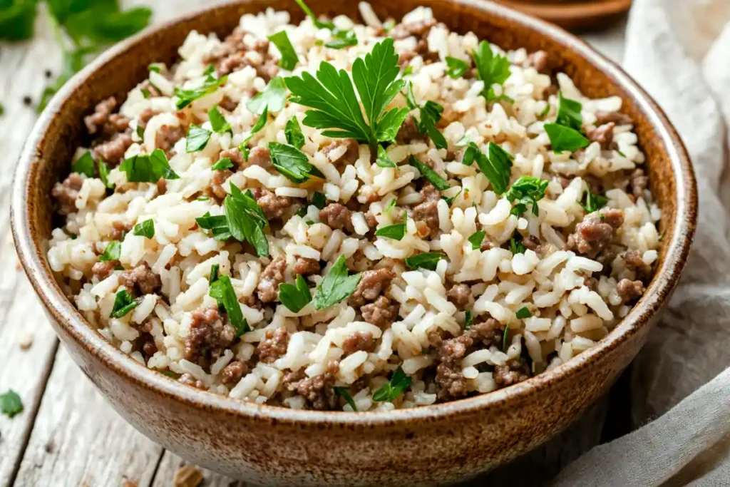 ground lamb and rice recipes