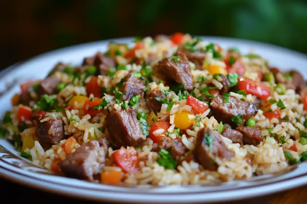 Leftover Meat and Rice Fried Rice